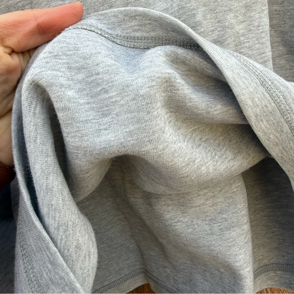 Nike Womens Heather Gray Baggy Cropped Mock Neck Sweatshirt Size Small - Picture 10 of 10